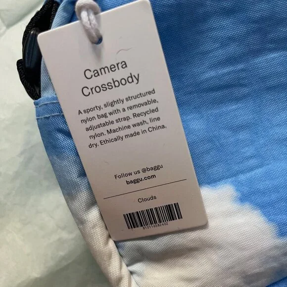 NWT BAGGU camera crossbody bag - clouds - Picture 8 of 11